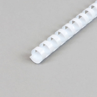 Grzbiety plastikowe A4, okrągłe 16 mm | biały