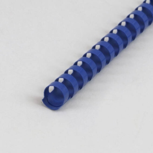 Grzbiety plastikowe A4, okrągłe 16 mm | niebieski