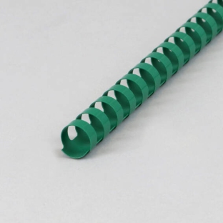 Grzbiety plastikowe A4, okrągłe 16 mm | zielony