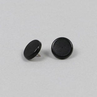 Pinezki, ø = 15 mm, kolor czarny 