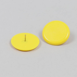 Pinezki, ø = 30 mm, kolor żółty 