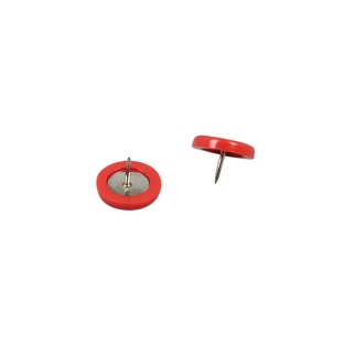 Pinezki, ø = 15 mm, kolor czerwony 