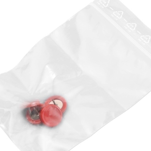 Pinezki, ø = 15 mm, kolor czerwony, 4 szt. w torebce strunowej (1 torebka) 
