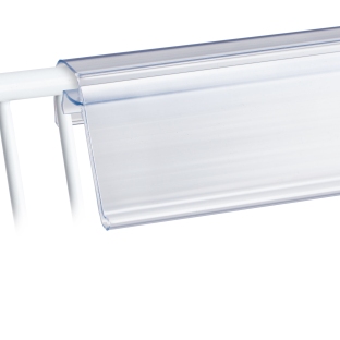 Listwy cenowe KE do koszy drucianych 1250 mm | przezroczysty 
