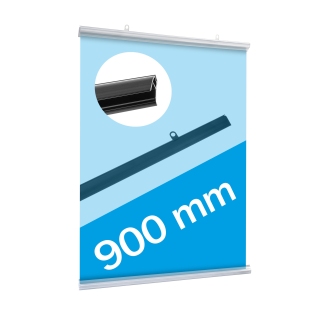 Listwy plakatowe zatrzaskowe, zestaw (1 komplet) 900 mm | przezroczysty 