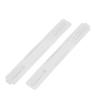 Samoprzylepne wąsy do skoroszytów, segregatorów, 3 częściowe, 150 x 20 mm, kolor biały