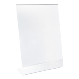Display, stojak typu L, format A3, pionowy, przeźroczysty 