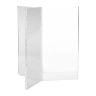 Stojak na menu stołowe, akrylowy, w kształcie litery Y DL (105 x 210 mm) 