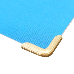 Narożniki introligatorskie C 8Z, 8 x 8 mm, mosiądzowane 