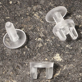 Śruba Viking, przeźroczysta, plastikowa 