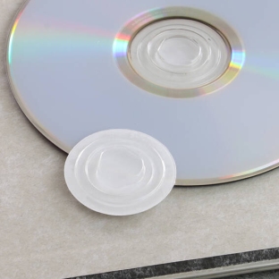 Uchwyty do płyt CD, 35 mm, kolor przezroczysty 