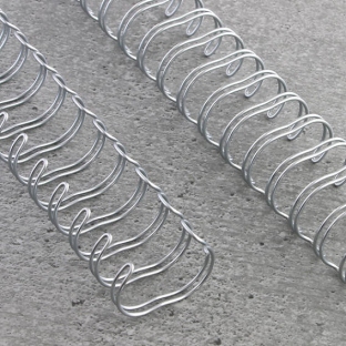 Spirale zamykane 2:1, A4 6,9 mm (1/4") | srebro