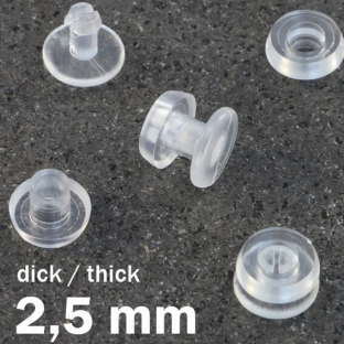 Nity plastikowe przezroczysty | 2.5 mm