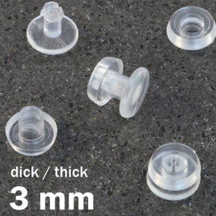 Nity plastikowe przezroczysty | 3 mm