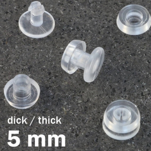 Nity plastikowe przezroczysty | 5 mm