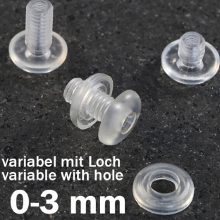 Nity plastikowe z otworem 3 mm