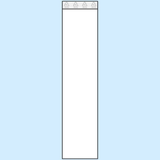 Woreczki strunowe, folia PE 50 µm | 40 x 170 mm