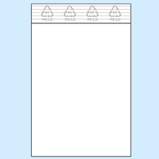 Torebki strunowe, folia PE 50 µm | 50 x 70 mm