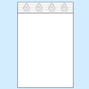 Woreczki strunowe, folia PE 50 µm | 60 x 80 mm 