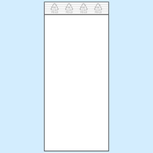 Torebki strunowe, folia PE 50 µm | 60 x 130 mm
