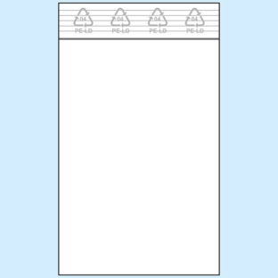 Torebki strunowe, folia PE 90 µm | 80 x 120 mm
