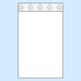 Torebki strunowe, folia PE 50 µm | 100 x 150 mm