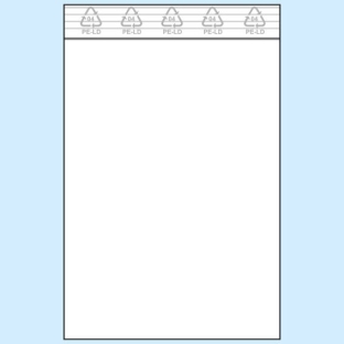Torebki strunowe, folia PE 50 µm | 115 x 155 mm