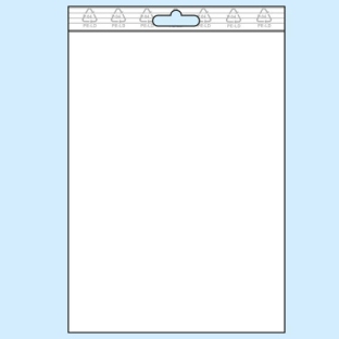 Woreczki strunowe z otworem typu euro, folia PE 50 µm | 180 x 250 mm 