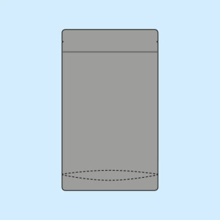 Torebki stojące, materiał PAP, ALU, PP 110 x 185 mm