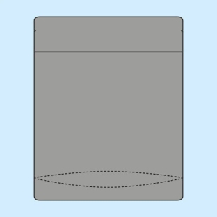 Torebki stojące, materiał PAP, ALU, PP 300 x 370 mm