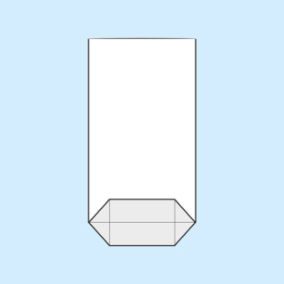 Torebki krzyżowe, folia OPP 100 x 175 mm