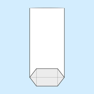 Torebki krzyżowe, folia OPP 125 x 250 mm