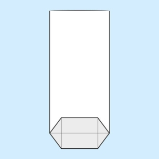 Torebki krzyżowe, folia OPP 130 x 260 mm 