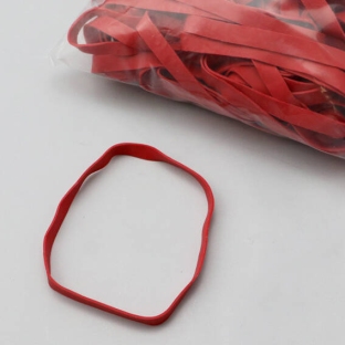 Gumki recepturki, kolor czerwony 100 mm | 10 mm