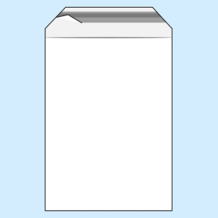 Torebki z klapką, folia PE 310 x 440 mm - A3  | 70 µm