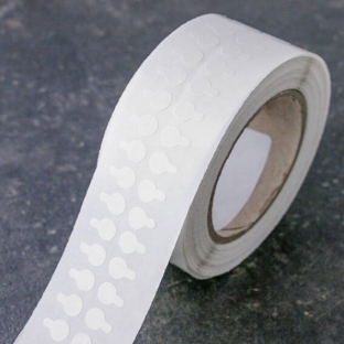Kółka samoprzylepne, klej delikatny/delikatny 10 mm | 5000 szt