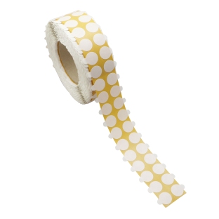 Kółka samoprzylepne, dwustronne, PET, klej trwały/trwały 20 mm | 5000 szt