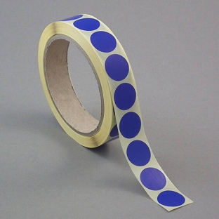 Kolorowe papierowe kółka samoprzylepne ciemnoniebieski | 30 mm