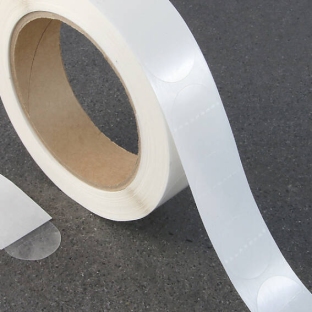 Kółka samoprzylepne, klej trwały, perforowane 30 mm | 1000 szt