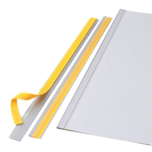 Listwy wsuwane A4, kolor przezroczysty, samoprzylepne, 1 mm 
