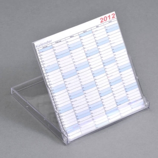 Stojaki do kalendarzy, format dyskietki 3,5" (96 x 98 x 9 mm), kolor przezroczysty 