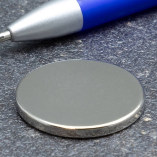 Magnesy neodymowe, krążki, 30 mm x 3 mm, N45 