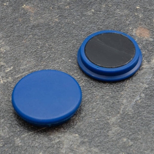 Magnes biurowy, okrągły 32 mm | niebieski