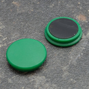 Magnes biurowy, okrągły 32 mm | zielony