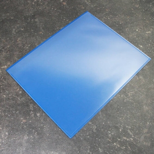Kieszonki magnetyczne dla formatu A4, z 1 paskiem magnetycznym, otwarty długi bok, PP, kolor niebieski 