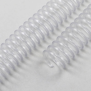 Spirale plastikowe wkręcane, A4 10 mm | przezroczysty