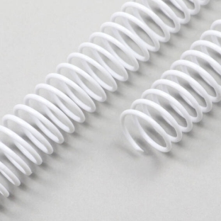 Spirale plastikowe wkręcane, A4 10 mm | biały
