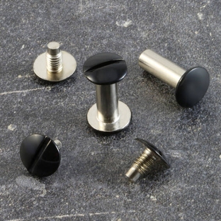 Śruby introligatorskie, kolor czarny, metalowe 12 mm