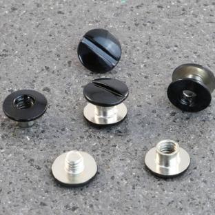 Śruby introligatorskie, kolor czarny, metalowe 3.5 mm