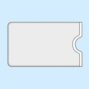Etui na karty kredytowe, 59 x 88 mm, folia przeźroczysta, szroniona 